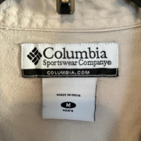 Men's Columbia shirt.Size M. Dark green/tan - Picture 2 of 3